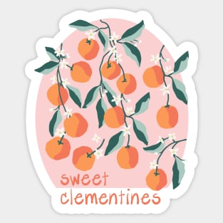 Sweet Clementines Pink Sticker